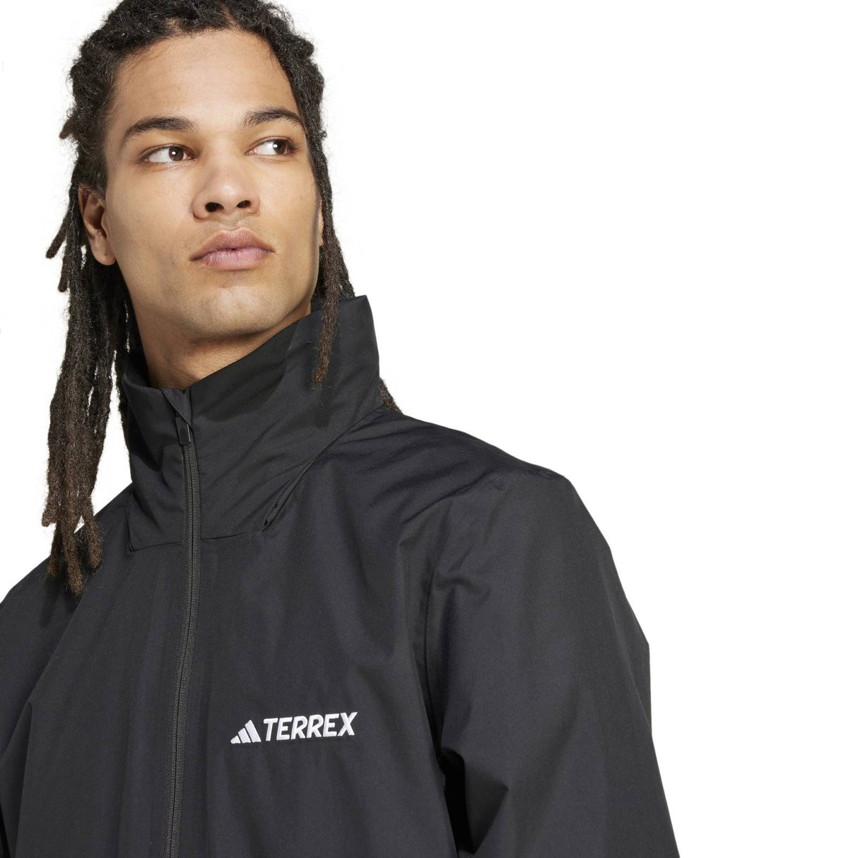 adidas Terrex Multi Essentials Mens Full-Zip Rain Jacket