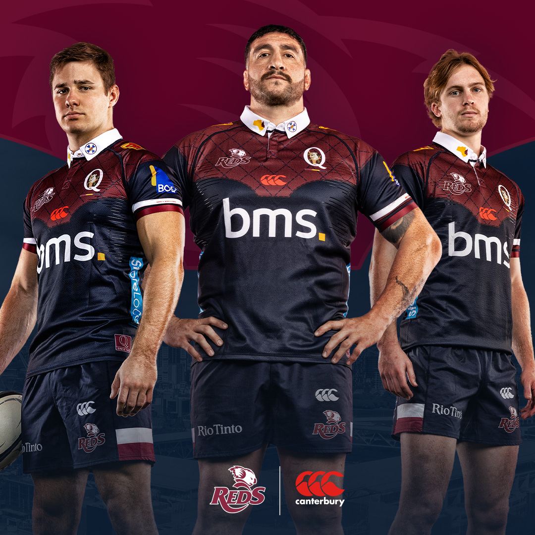 Canterbury Queensland Reds Lions Rugby 2025/26 Mens Jersey Promotional Image