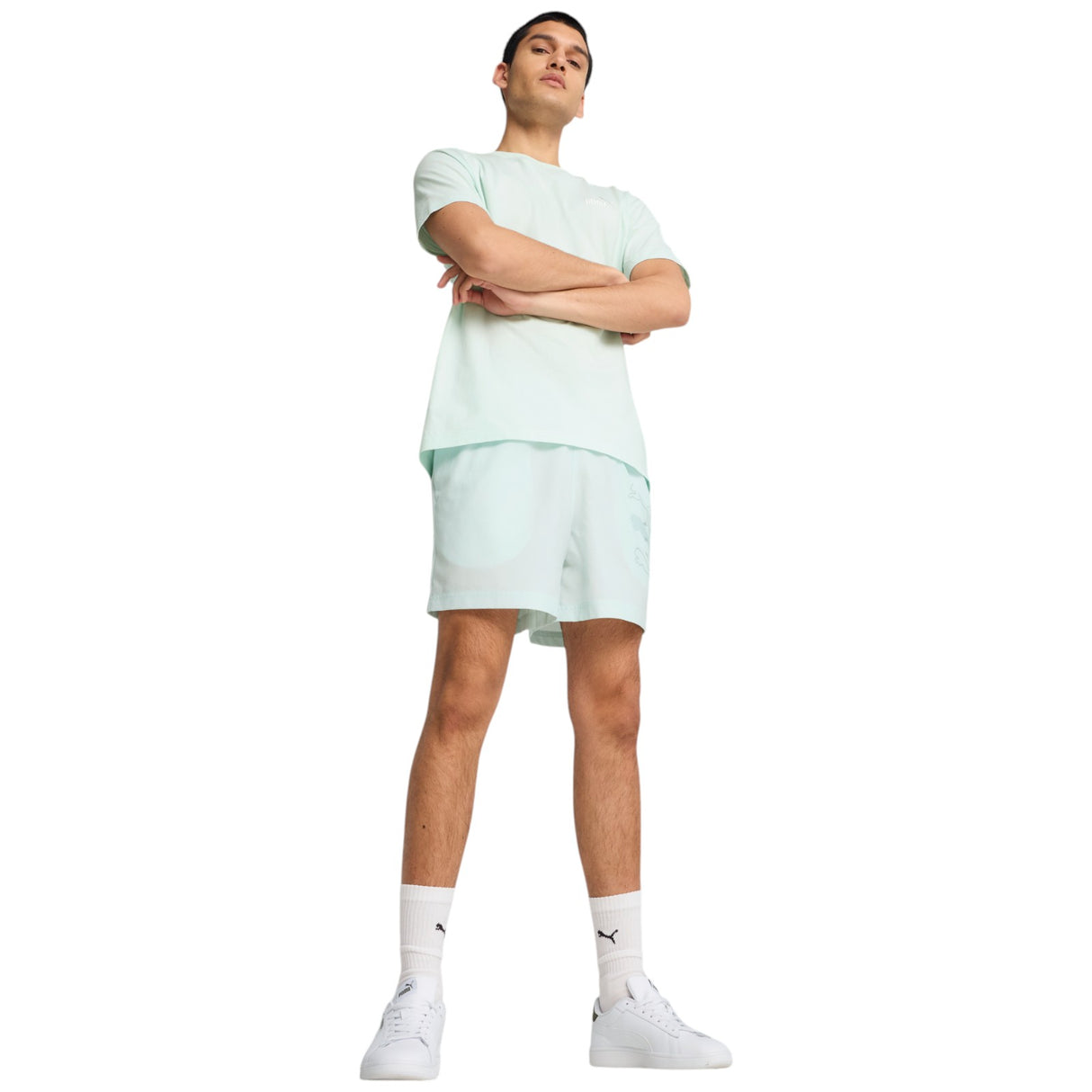 Puma Essentials Logo Lab Mens 5" Regular-Fit Training Short