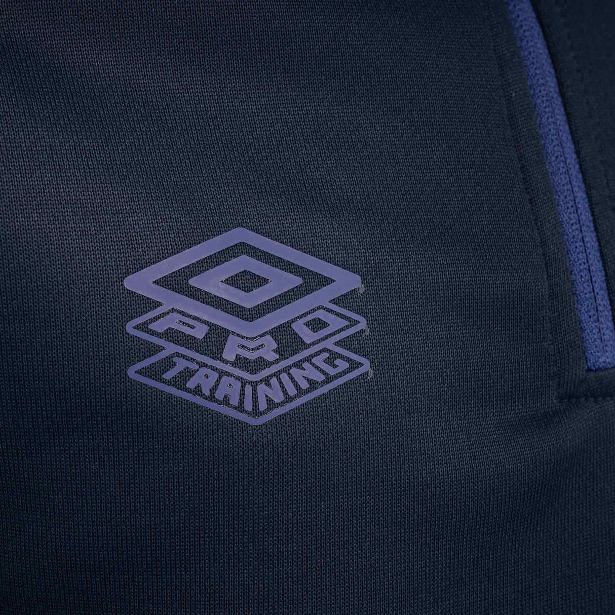 Umbro Formation Football Kids Half-Zip Training Top Close-Up Umbro Branding View