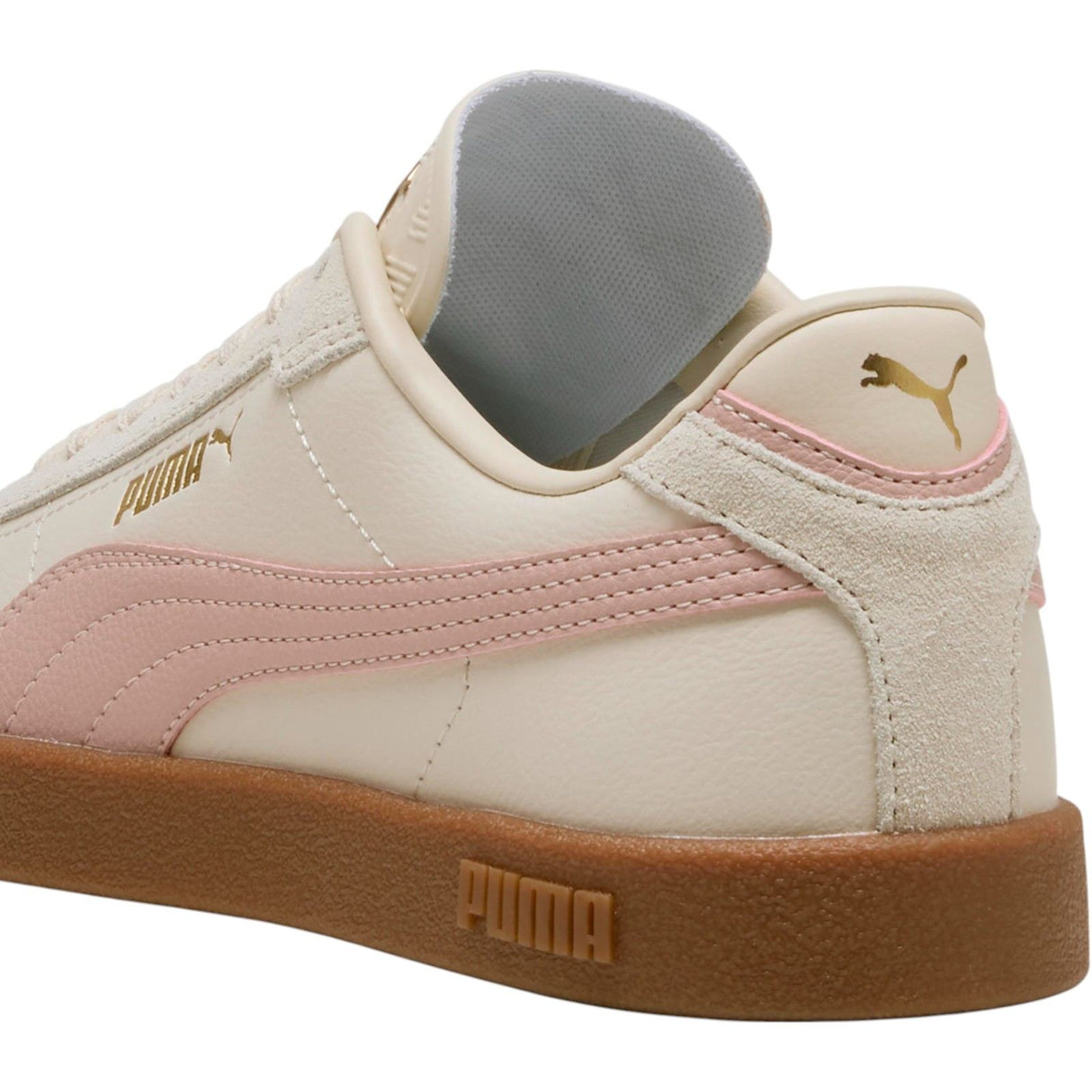 Puma Club II Era Womens Regular-Fit Lace Sneakers Back Side Close-Up View