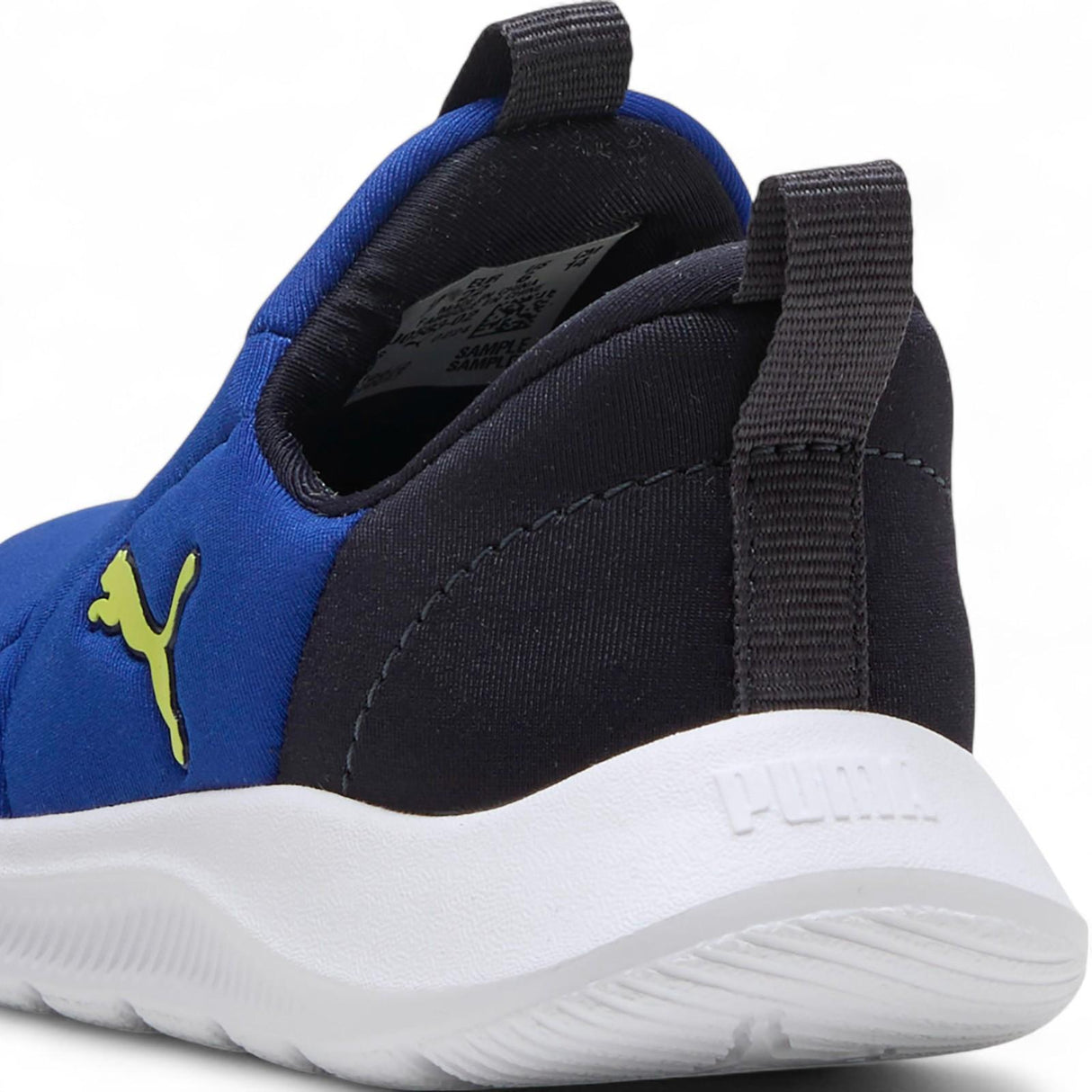 Puma Fun Racer 2 Sliptech Low-Cut Slip On Infant Shoes Blue Close-Up Side Back View
