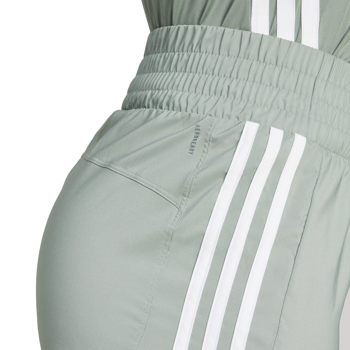 adidas Pacer Training 3-Stripes Woven High-Rise Shorts