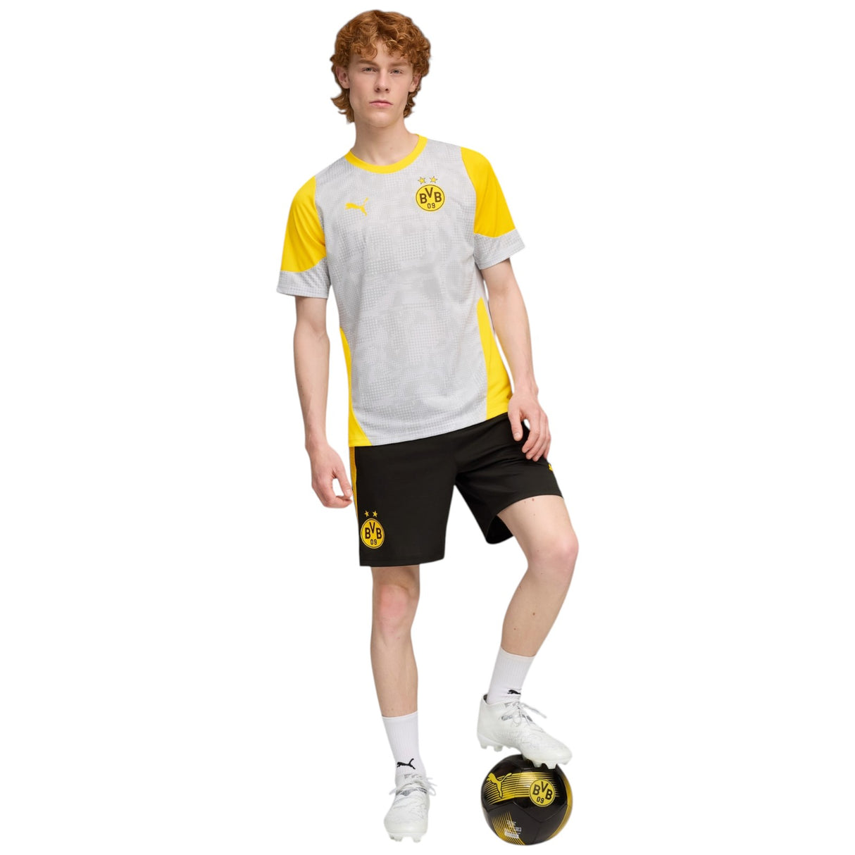 Puma BVB Football 2025/26 Adults Short Sleeved Training Jersey