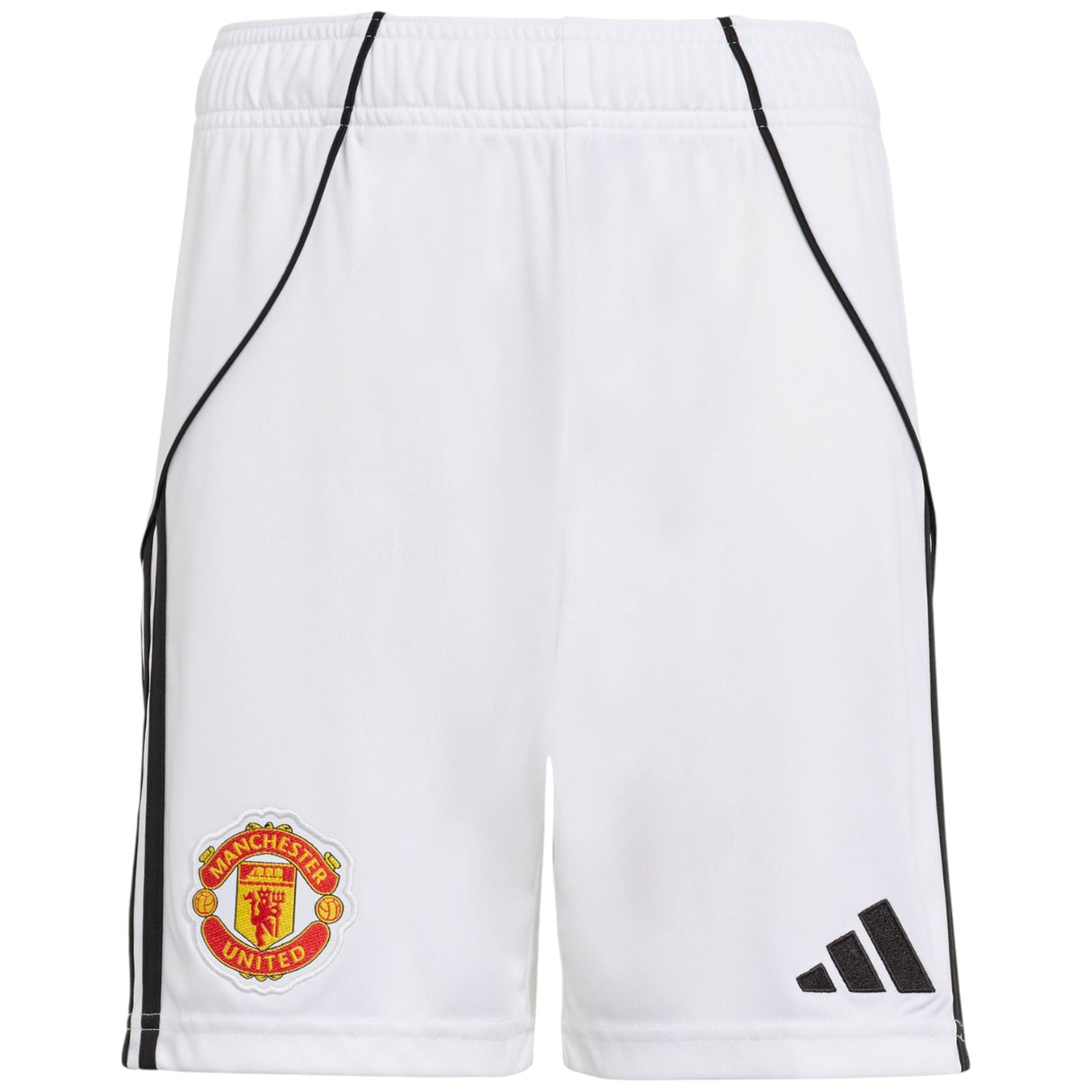 adidas Manchester United Football 2025/26 Kids Home Shorts Front View