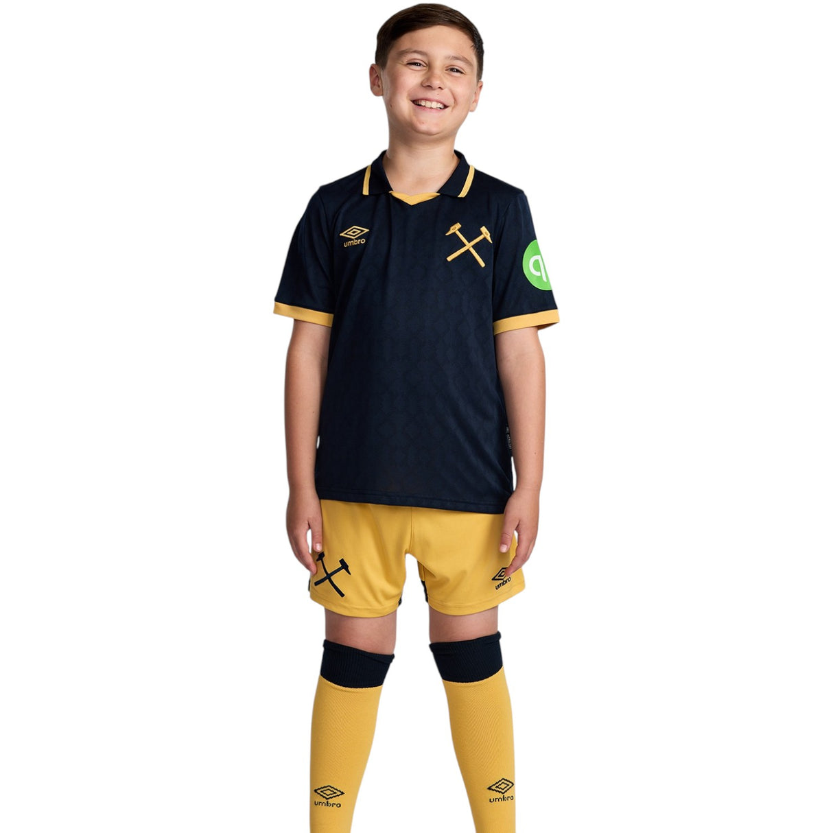 Umbro West Ham Kids Third Jersey Navy