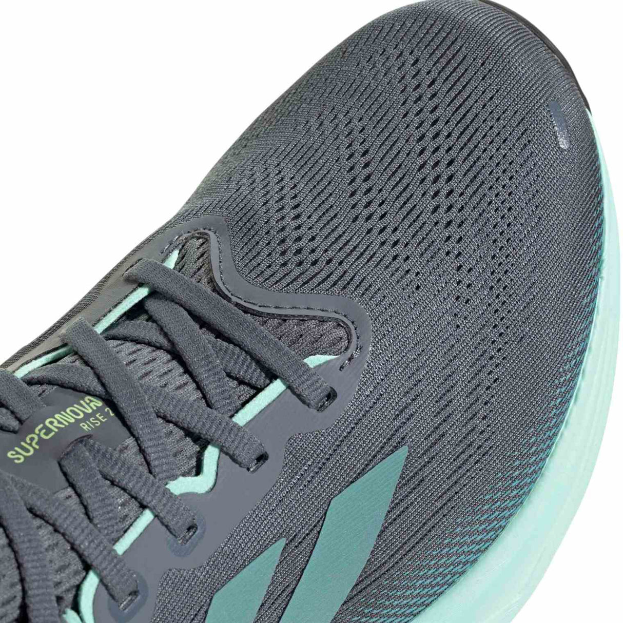 adidas Supernova Rise 2 Mens Regular-Fit Lace Running Shoes Close-Up Lace View