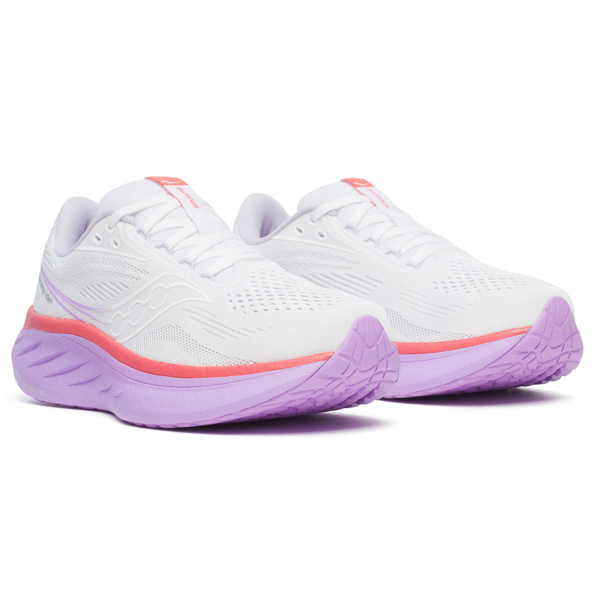 Saucony Womens Ride White/Coral