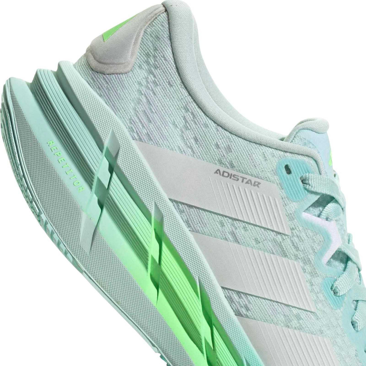 adidas Adistar 4 Womens Distance Lace Running Shoes Close-Up Side Back View