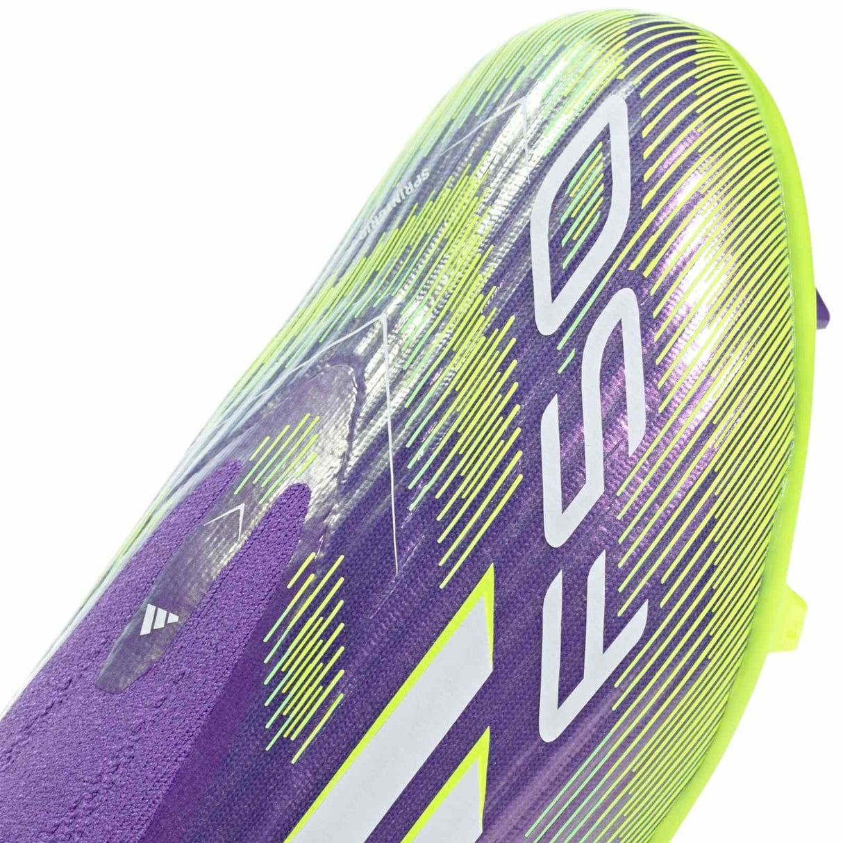 adidas F50 League Laceless Kids Firm Ground Football Boots Close-Up Top View