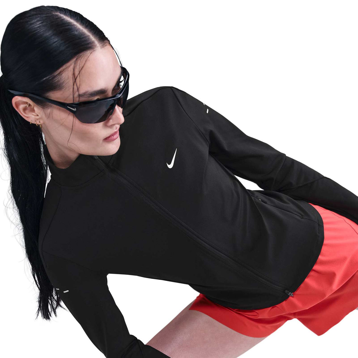 Nike Swift Womens Dri-FIT Full-Zip Mid-Layer Running Top