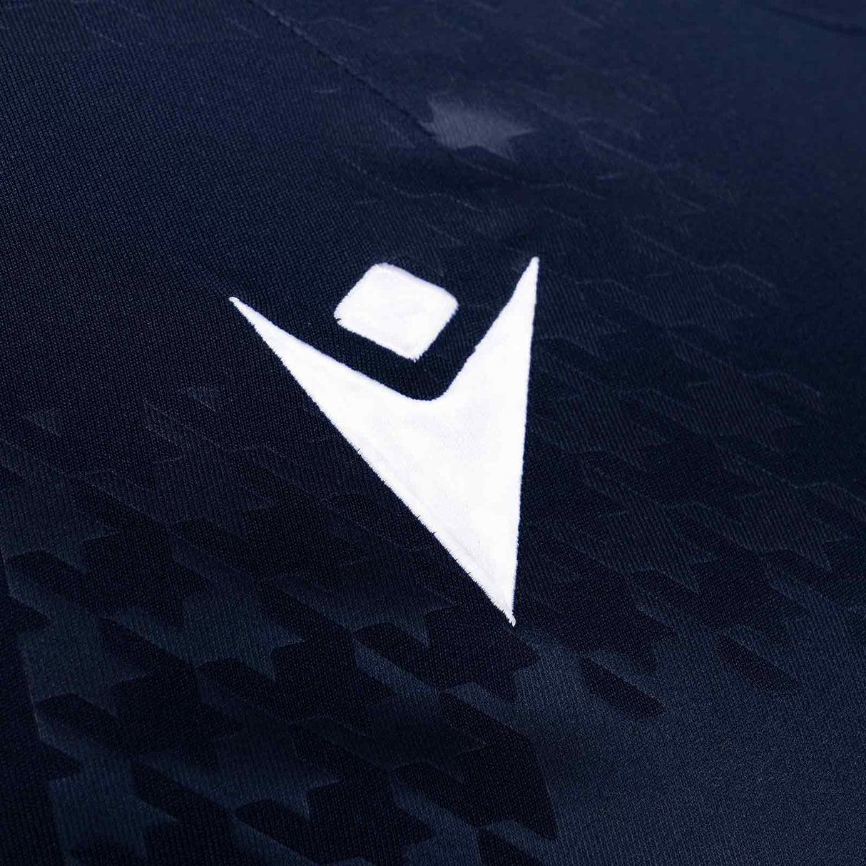 Macron Connacht Rugby 2025/26 Mens Short Sleeved Training T-Shirt Close-Up Macron Branding View