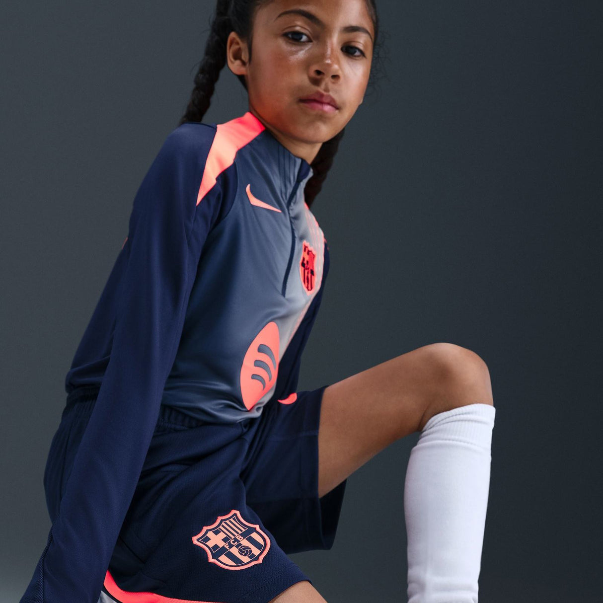 Nike FCB 25 3rd Kids Strike Short Navy