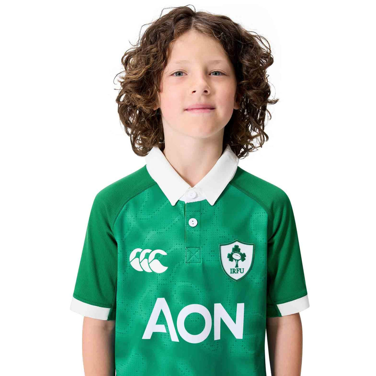 Canterbury IRFU Ireland Rugby 2025/26 Kids WXV Home Pro Jersey