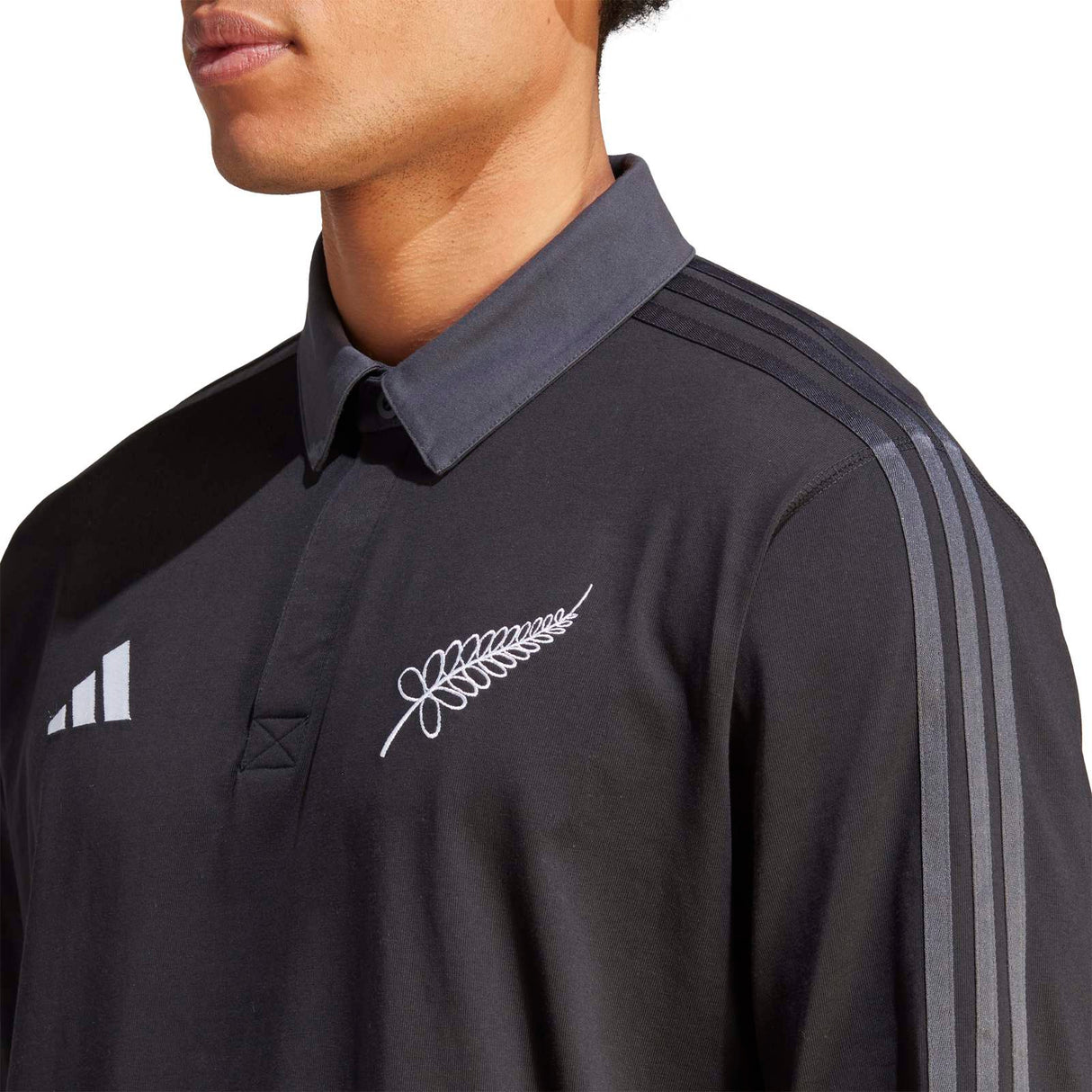 adidas All Blacks Heritage Rugby Mens Polo Shirt Jersey