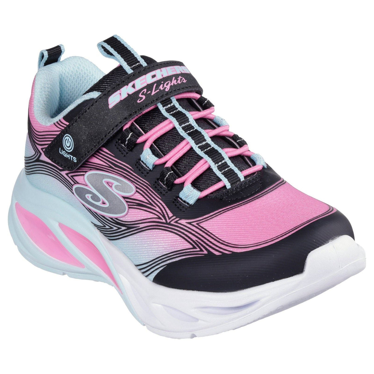 Skechers Jr G Slights Cosmic Glow Black