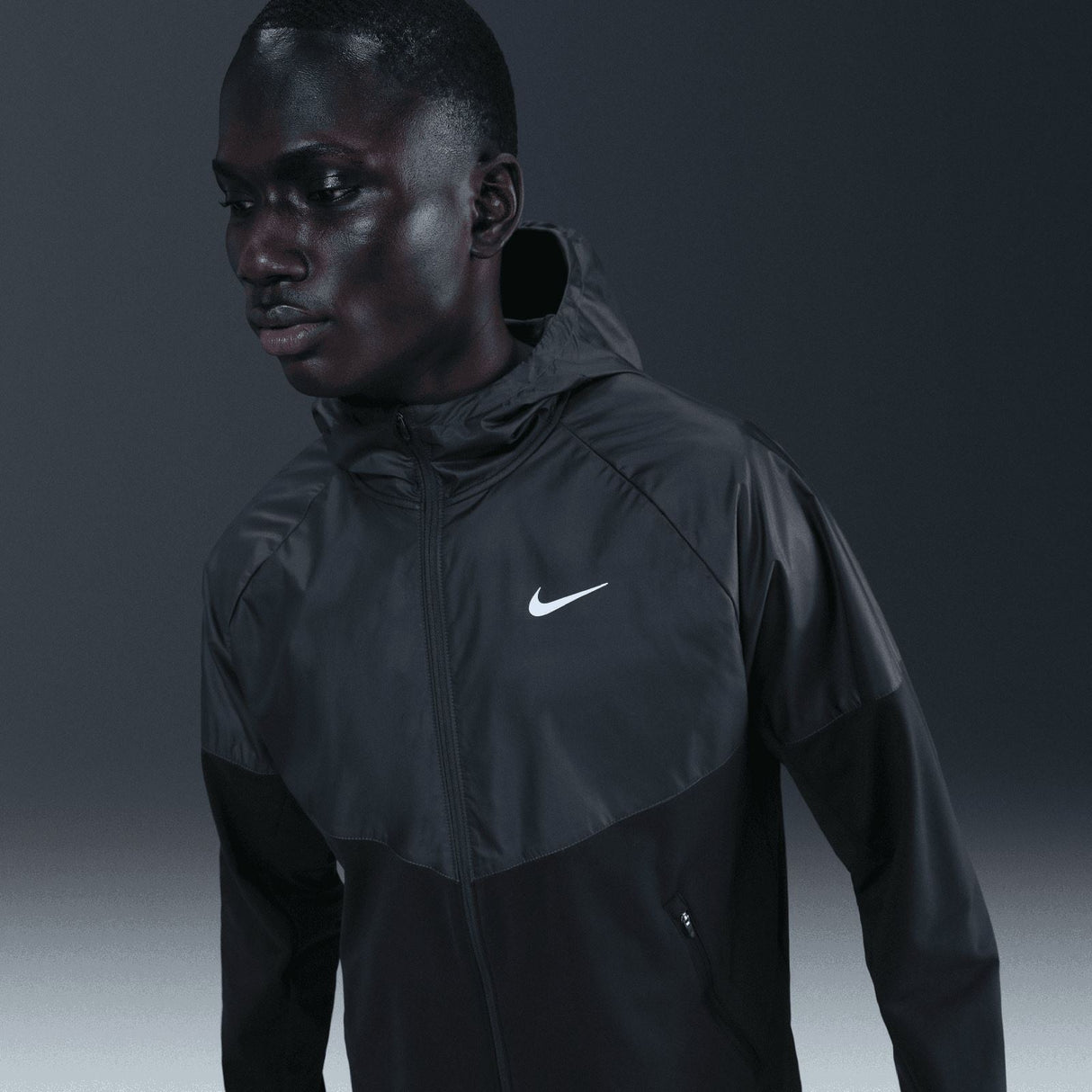 Nike Mens TF RPL WNTRZD MILER JKT Black