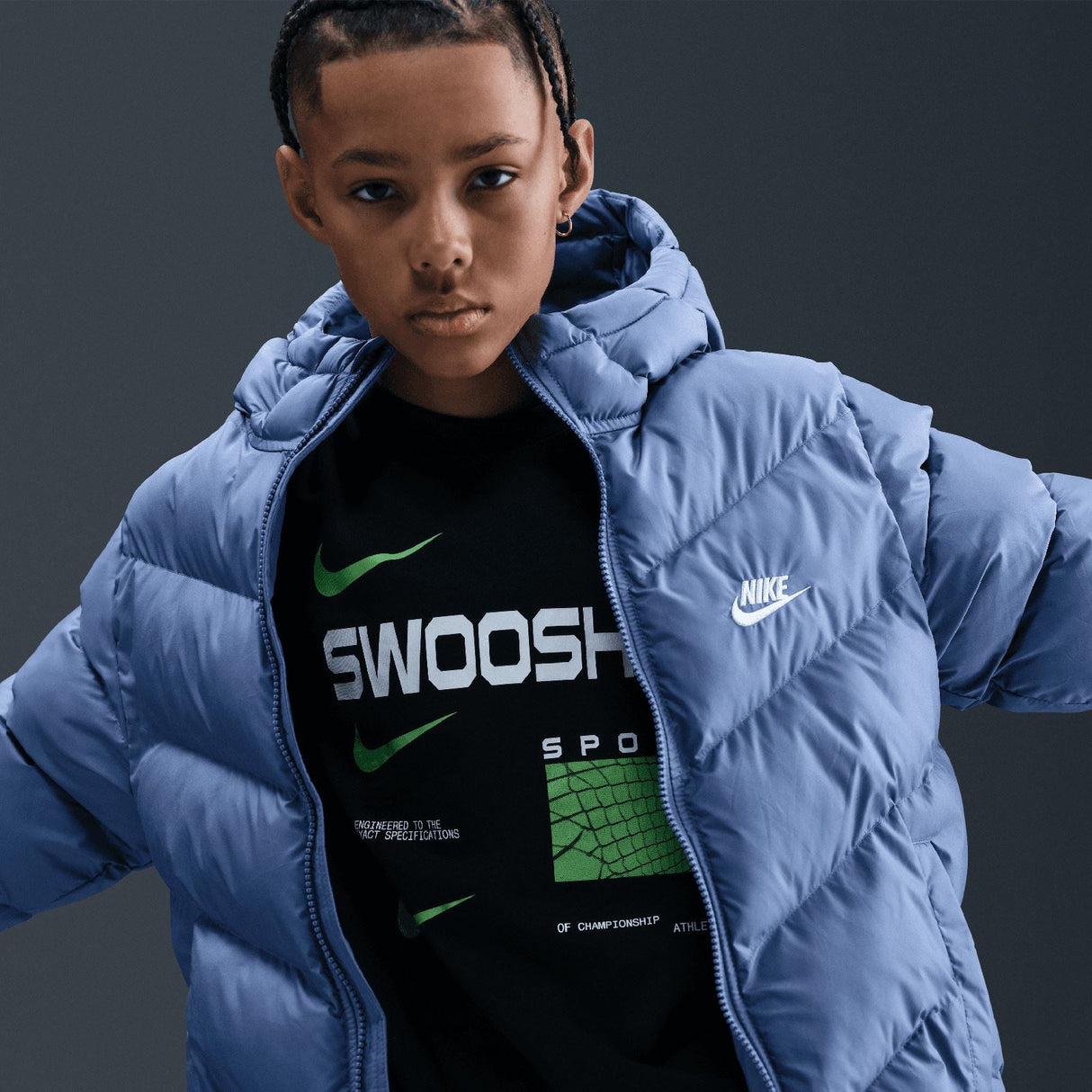 Nike Girls NSW TF ADP PUFFER JACKET Blue
