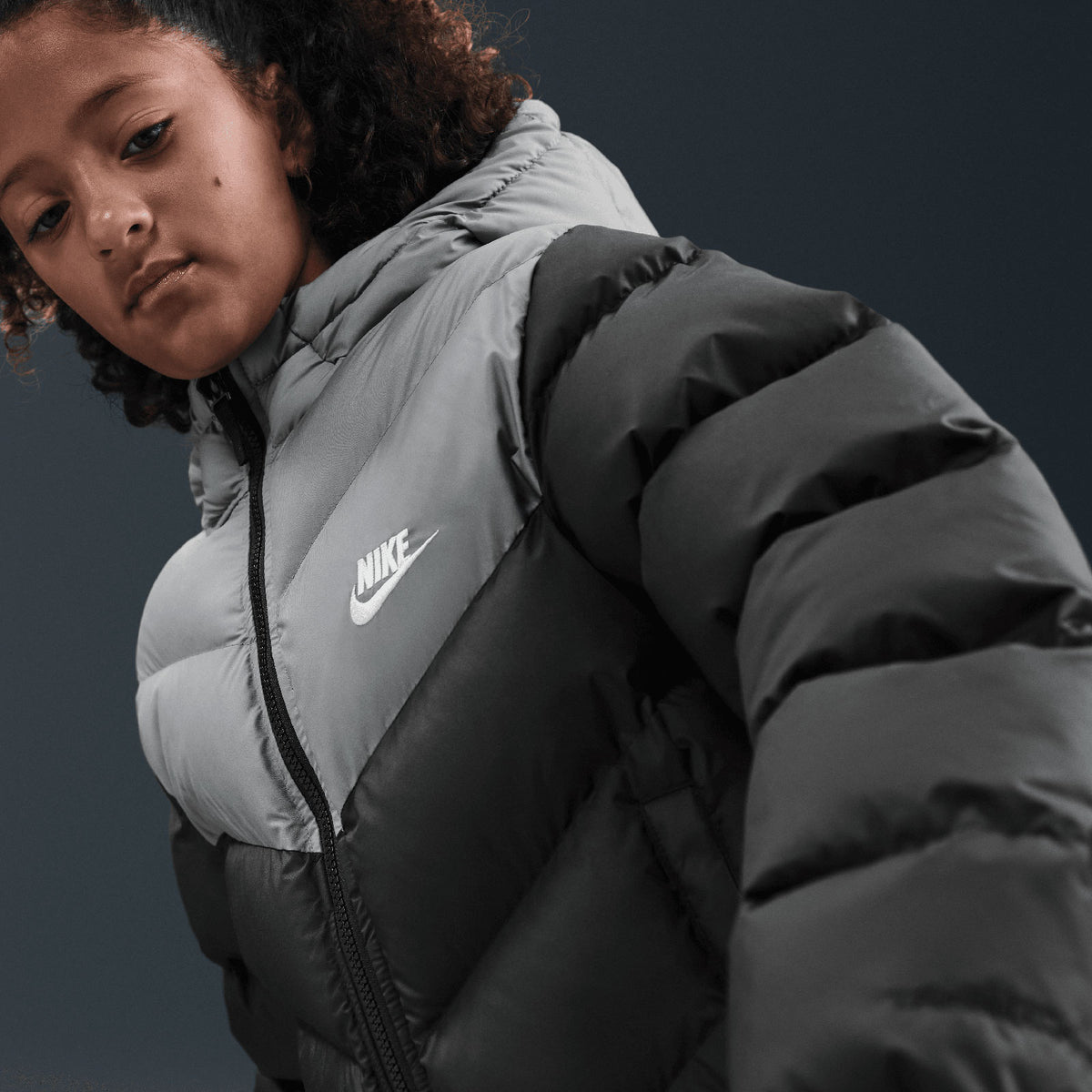 Nike Kids NSW TF ADP PUFF COLORBLOCK Blk
