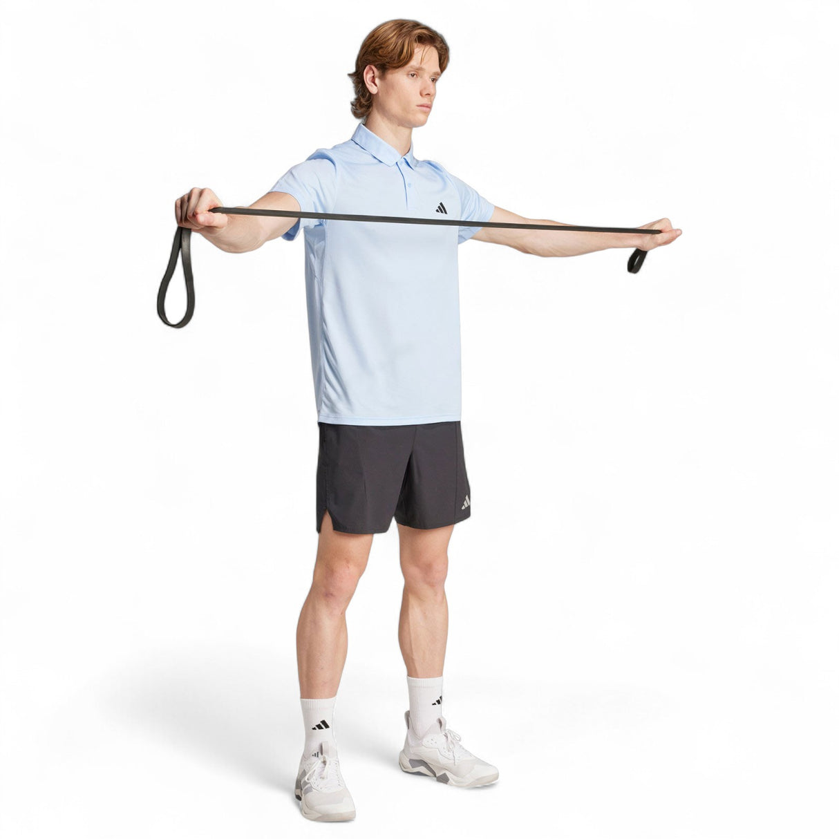 adidas Mens TR ES BASE POLO Blue