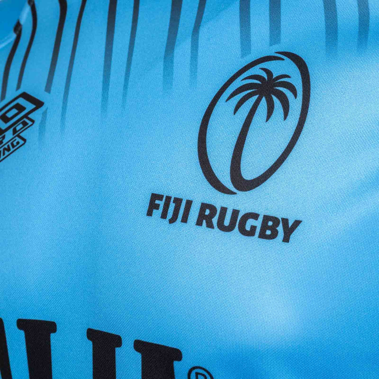 Umbro Fiji Flying Fijian Rugby 2025/26 Mens Training Jersey Close-Up Crest View
