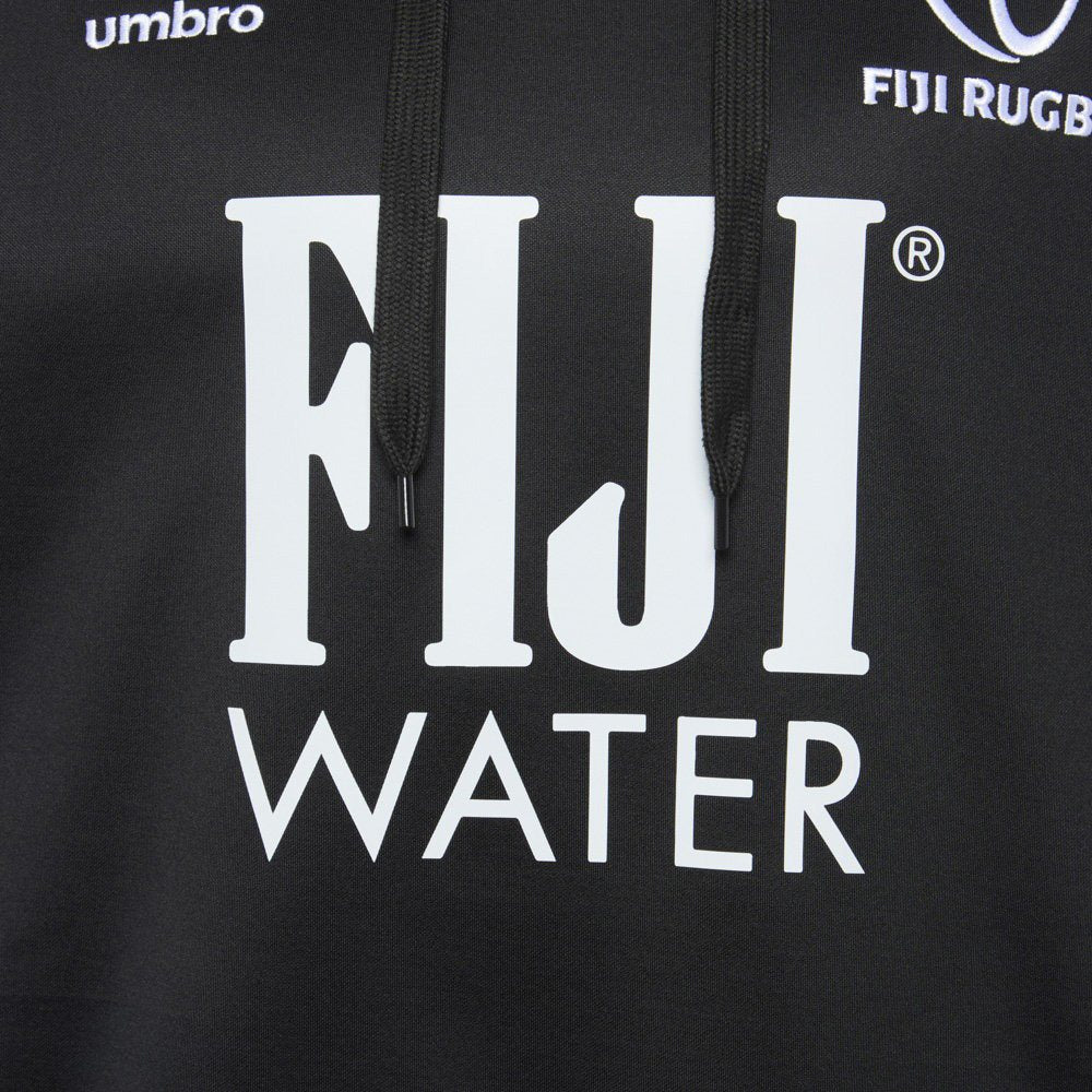 Umbro Fiji Rugby 2025/26 Mens Pullover Training Hoodie Close-Up Front View