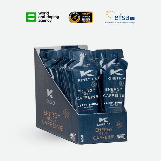 Kinetica Caffeine Gel Berry Burst Box 24