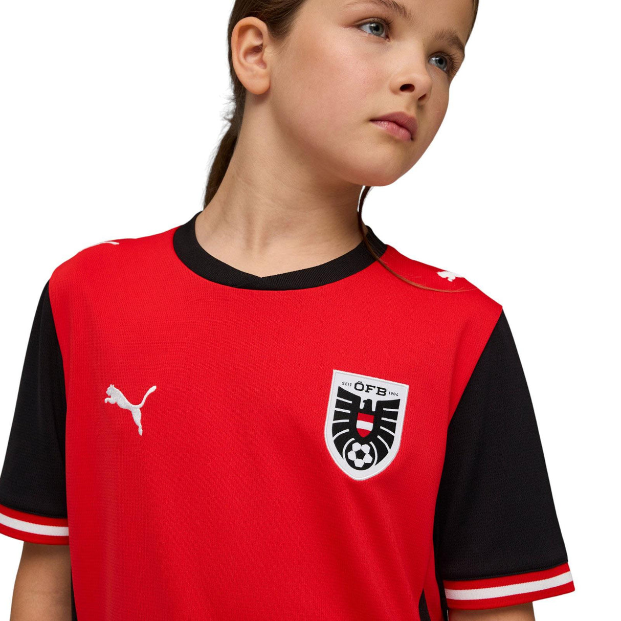 PUMA AUSTRIA WC26 KIDS HOME JERSEY RED