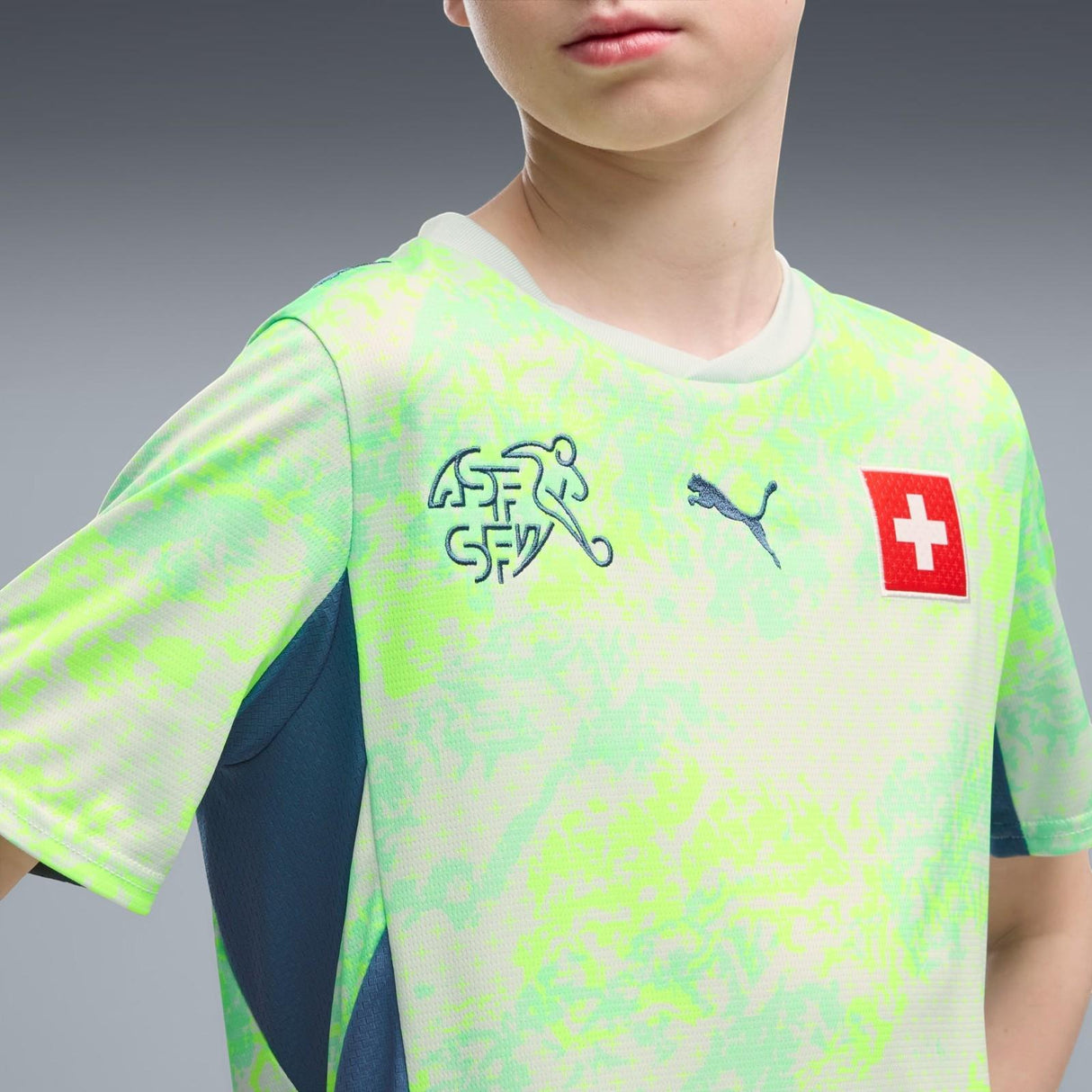 Puma Switzerland Football World Cup 2026 Kids Away Jersey