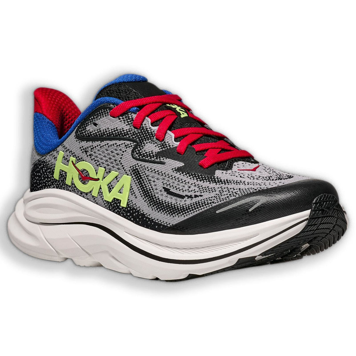 HOKA CLIFTON 10 BIG KIDS GREY