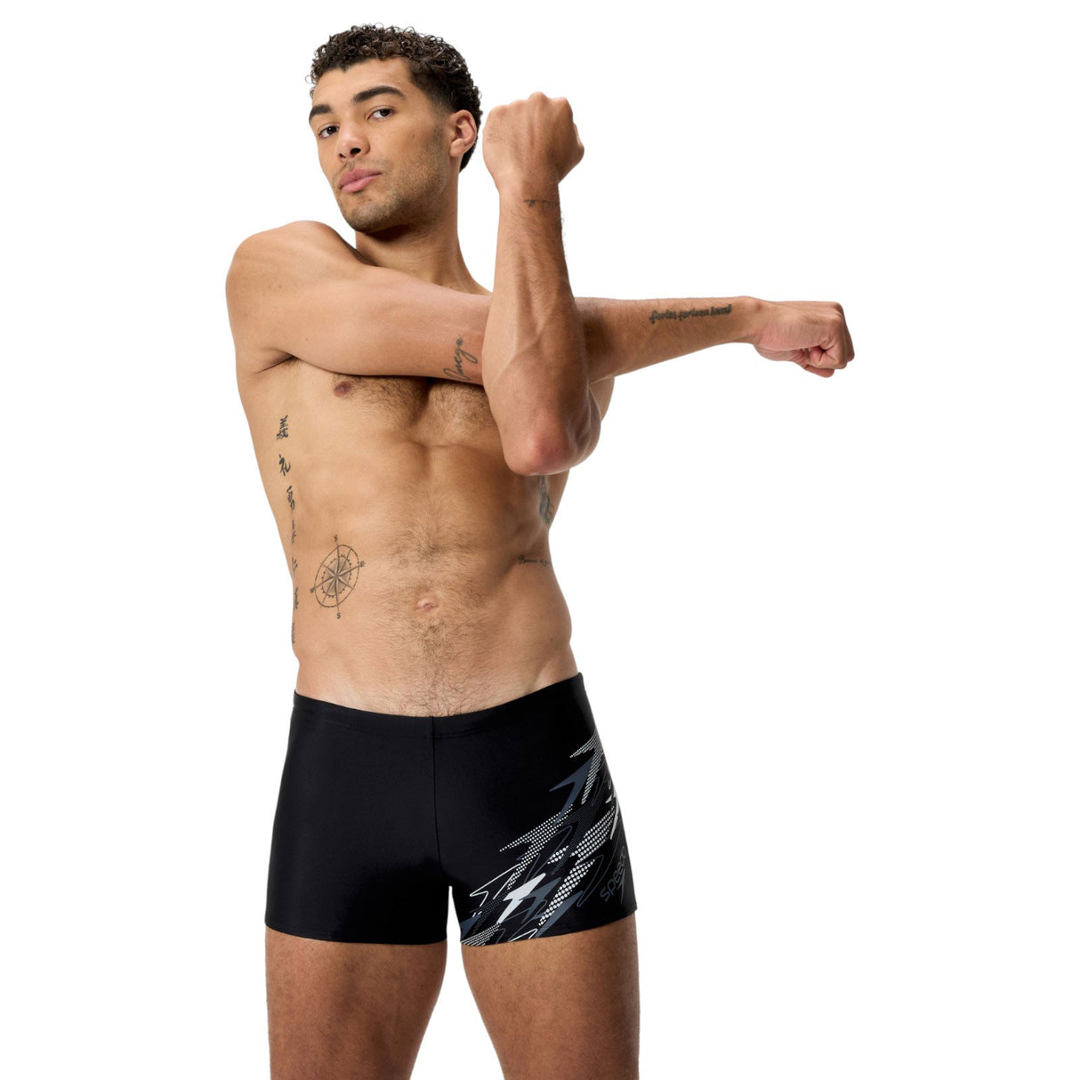 SPEEDO MEDLEY LOGO AQUASHORT BLACK