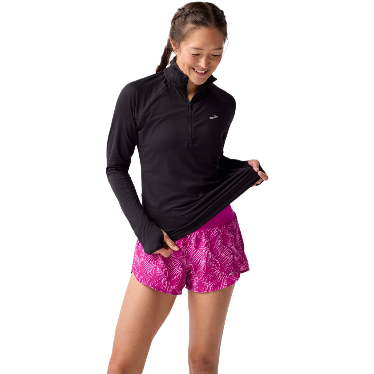 Brooks Wmns Dash Half Zip 3.0 Black