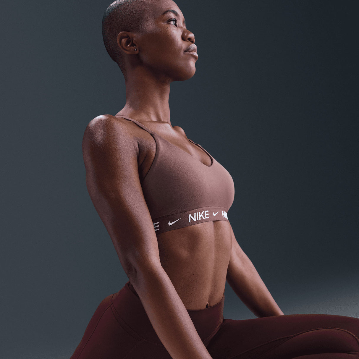 Nike W NK DF INDY LGT SPT BRA Maroon