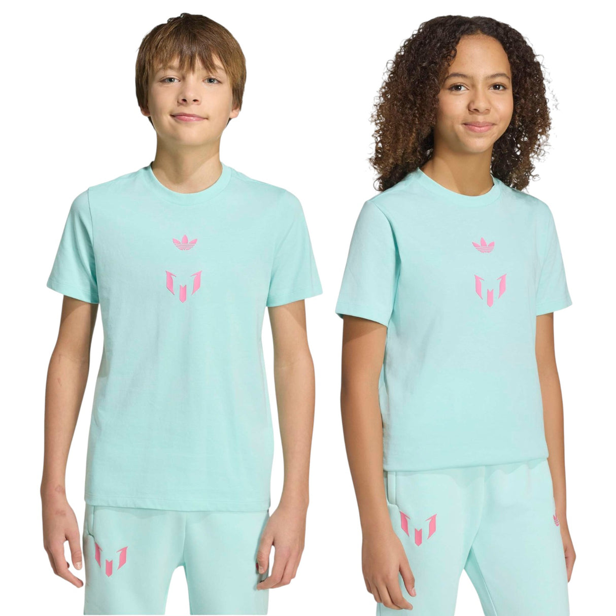 adidas Boys Messi Tref Tee Blue
