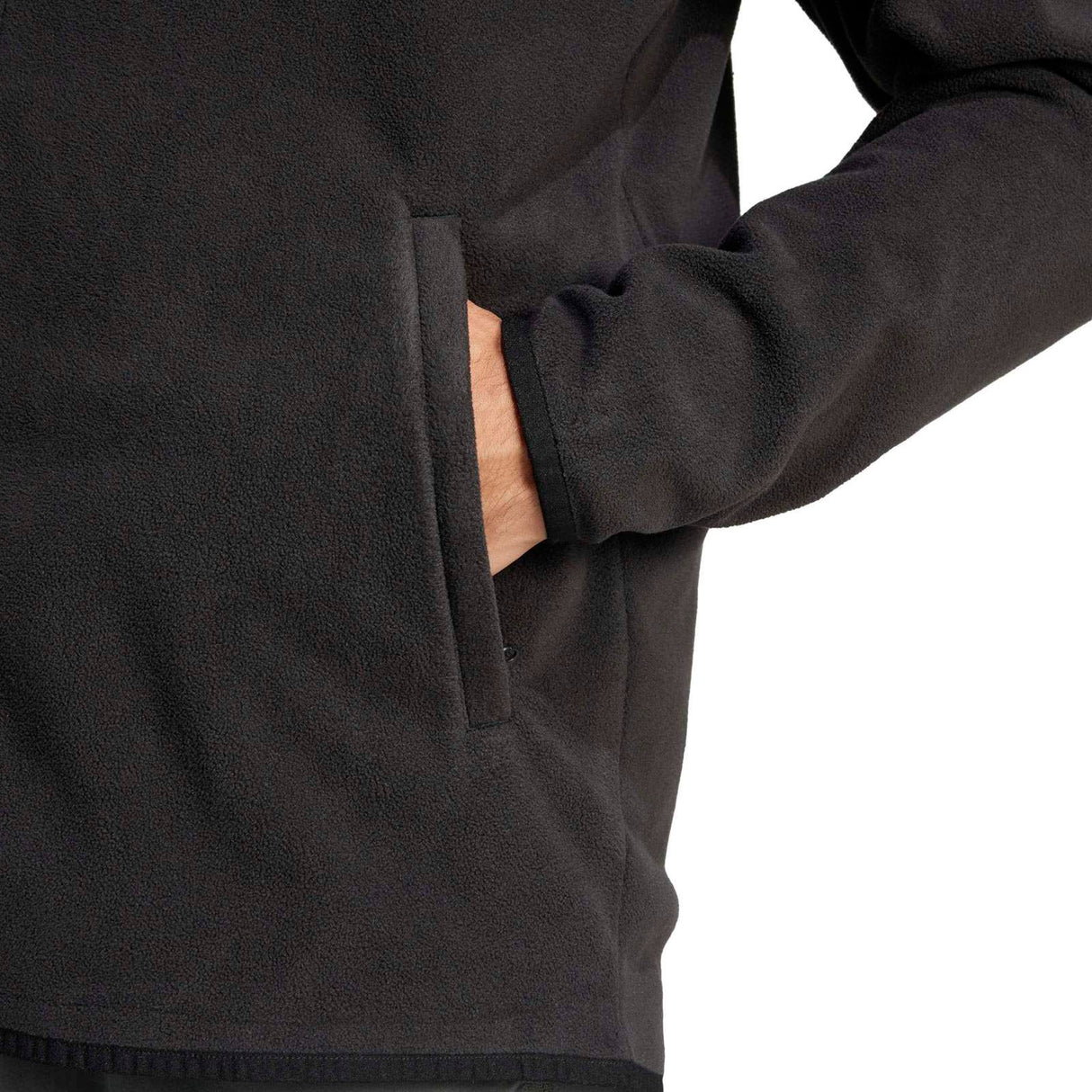 adidas Mens MT ESS FZ Fleece Black