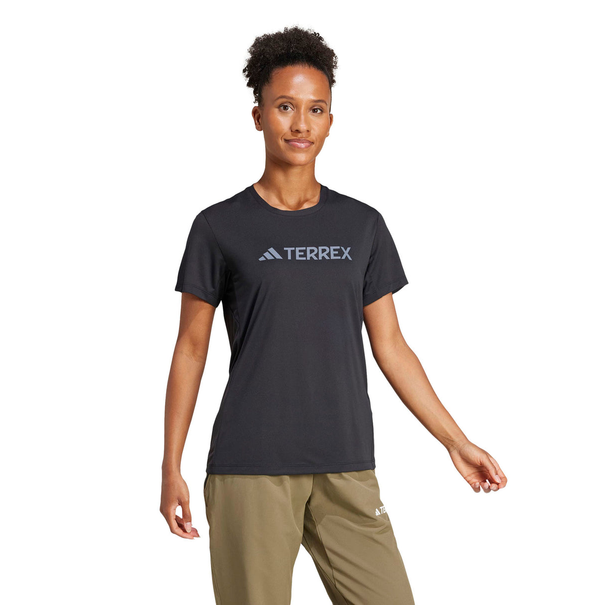 adidas Womens MT Log Tech Tee Black