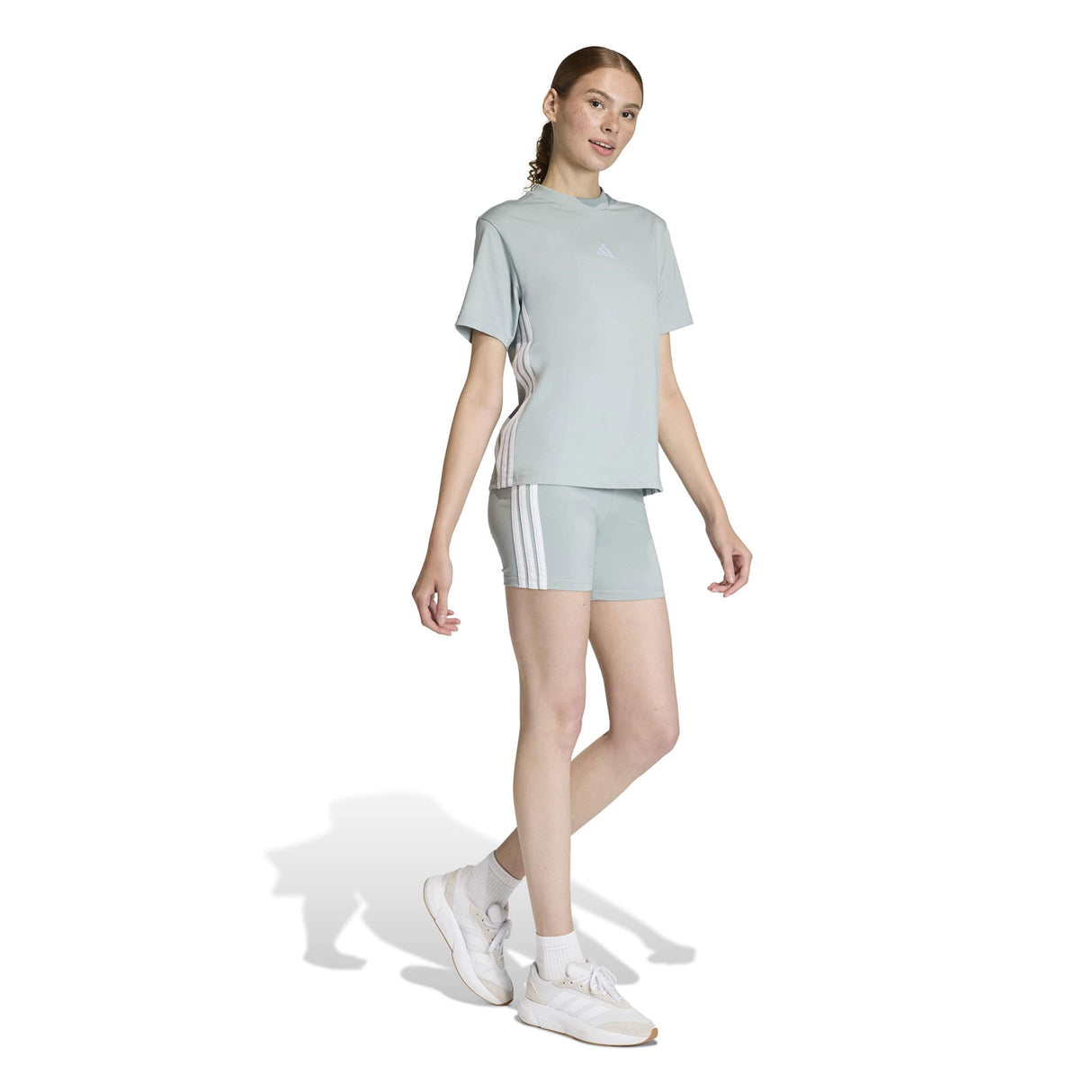 adidas Essentials 3-Stripes Womens Cotton T-Shirt