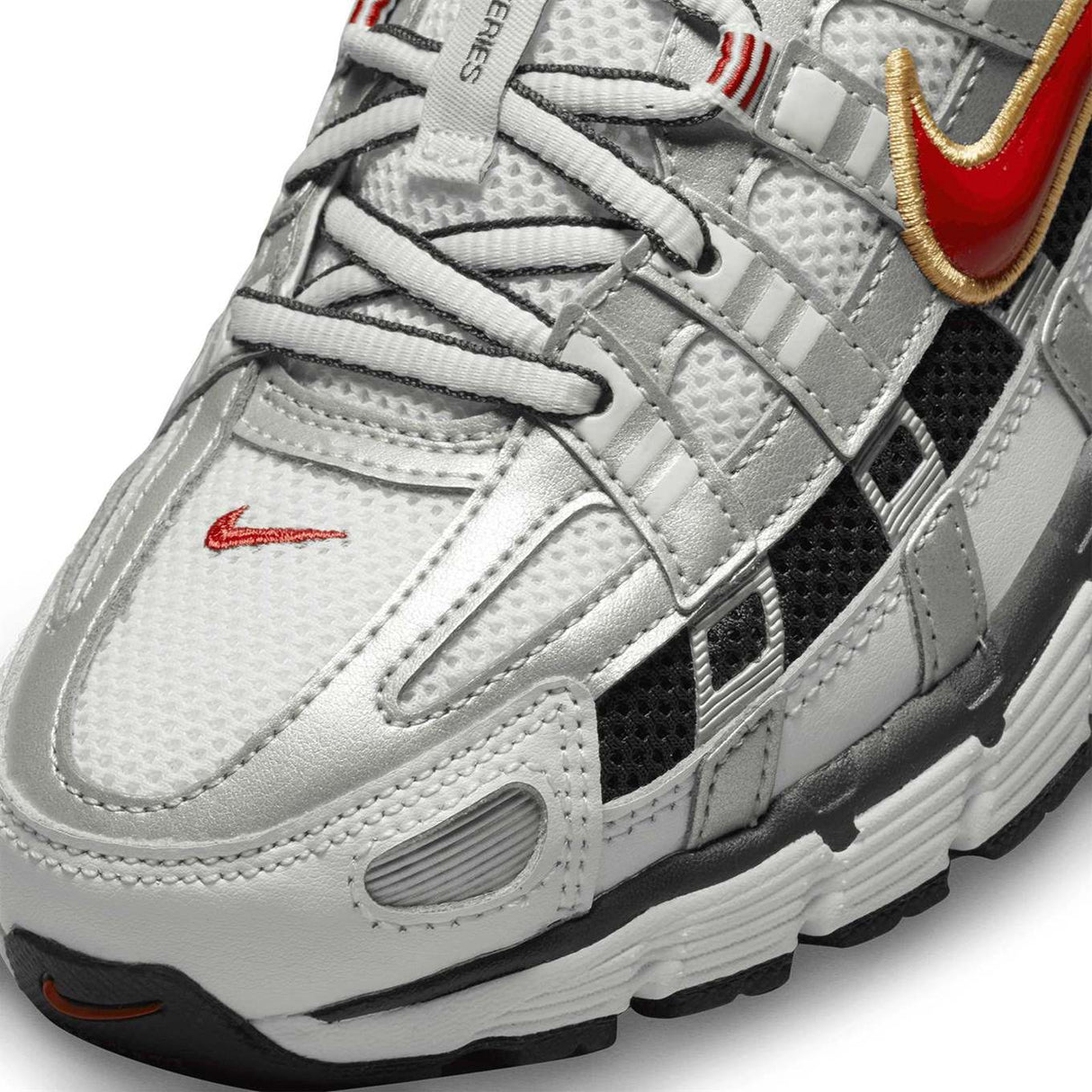 Nike P 6000 Womens Wh Red Platinum