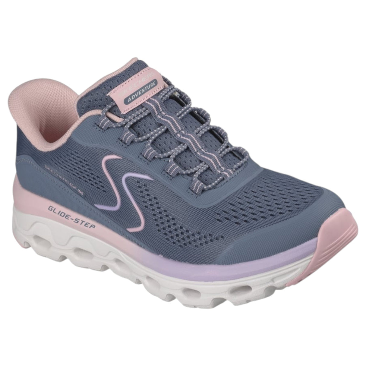Skechers GLIDE STEP SOLE Wmns Blue