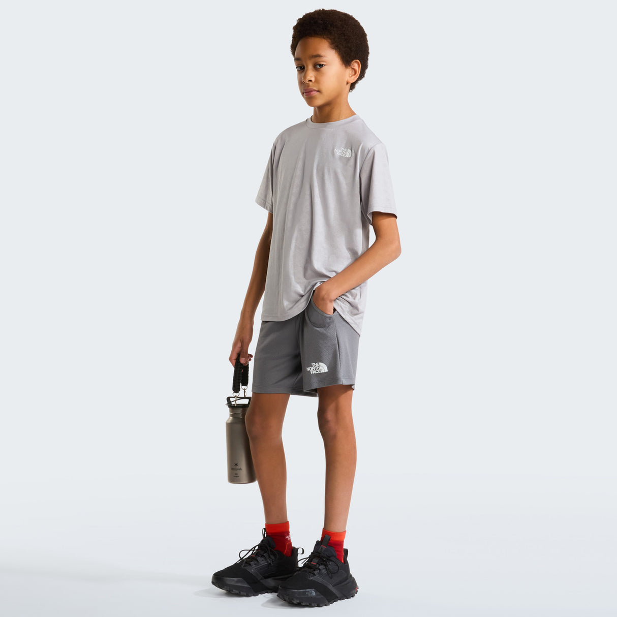 TNF TEEN Boys POLY KNIT Short Grey