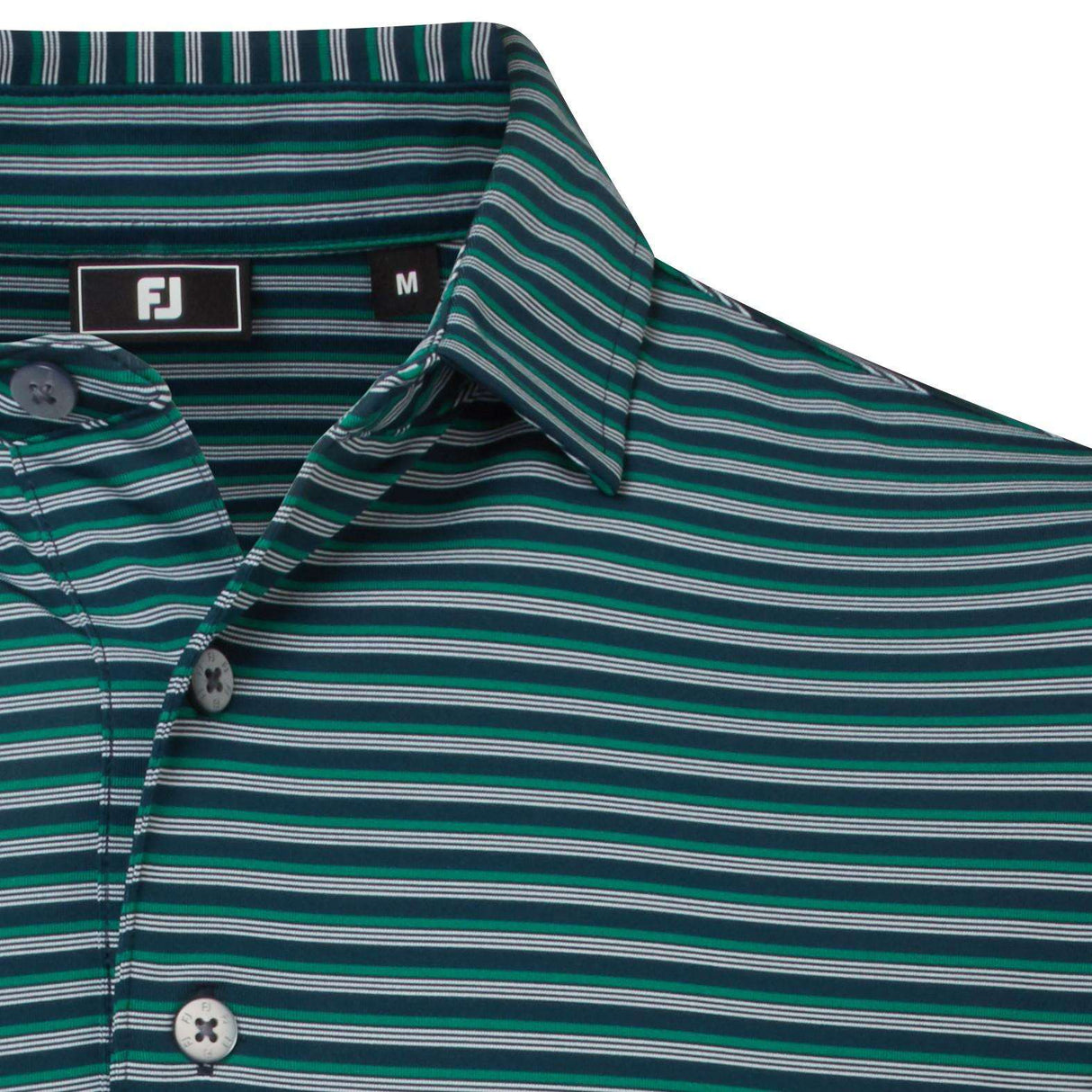 Footjoy Mens Shadow Stripe Lisle White