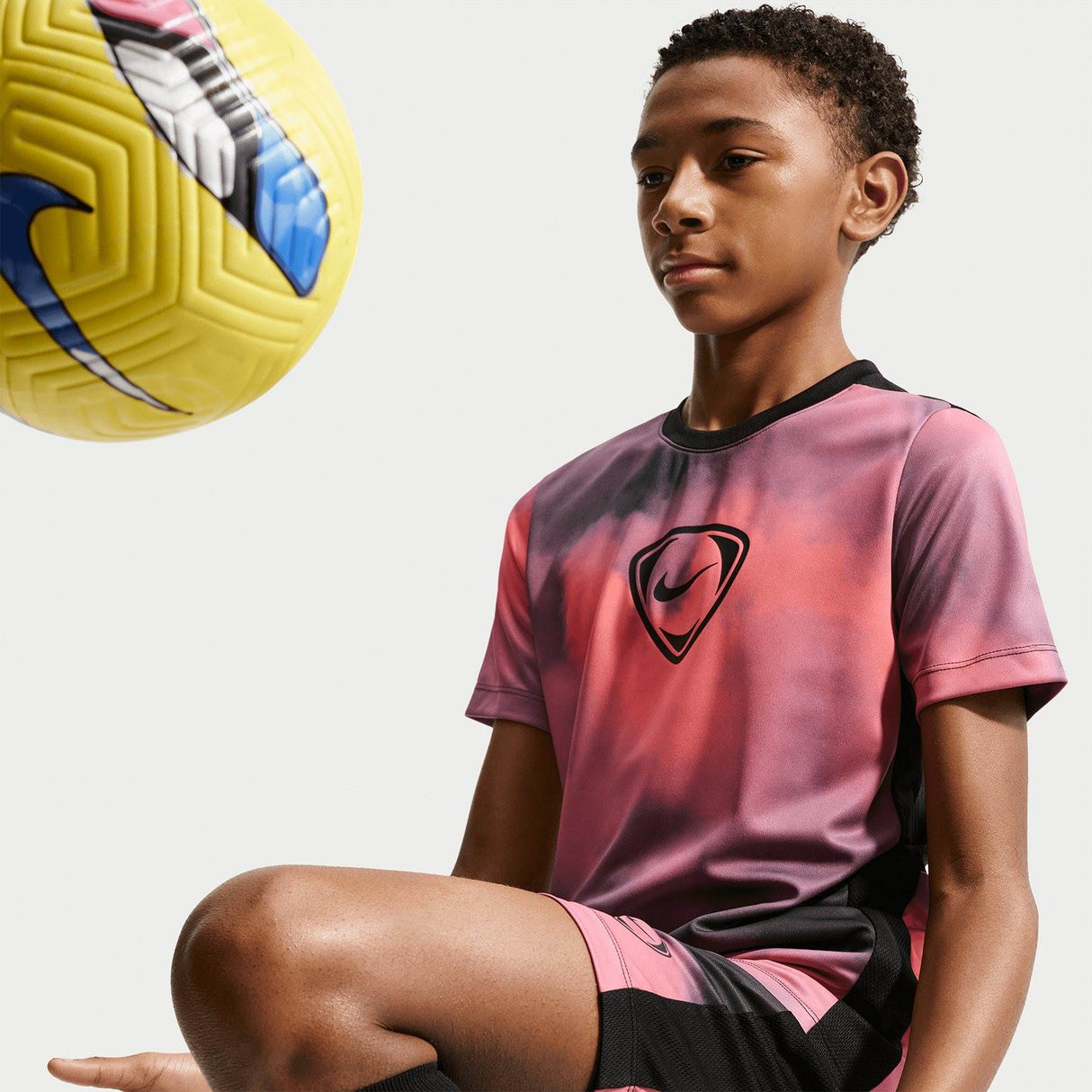 Nike Boys DF ACD SS TOP GX AOP Red