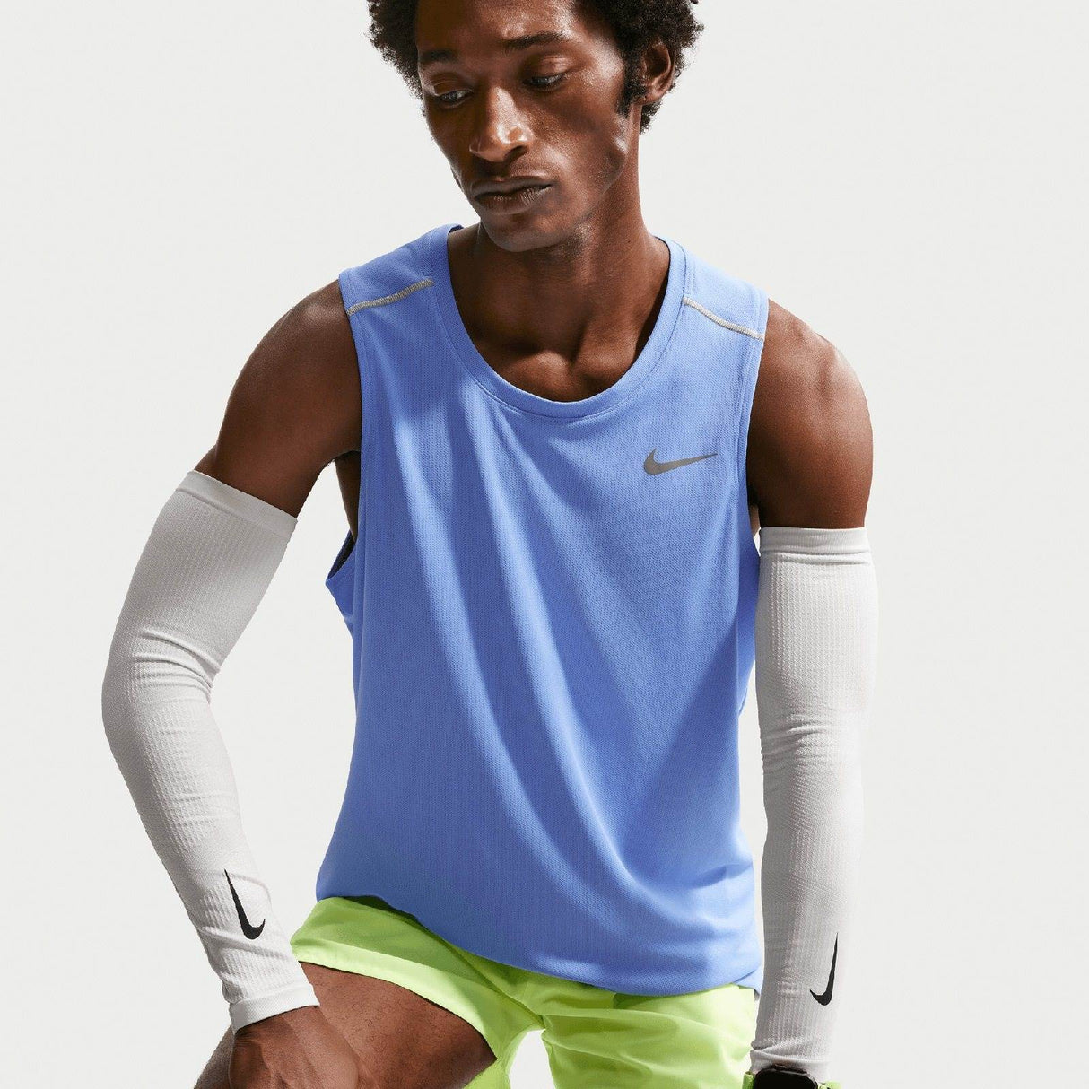 Nike Mens DF MILER TANK TOP Blue