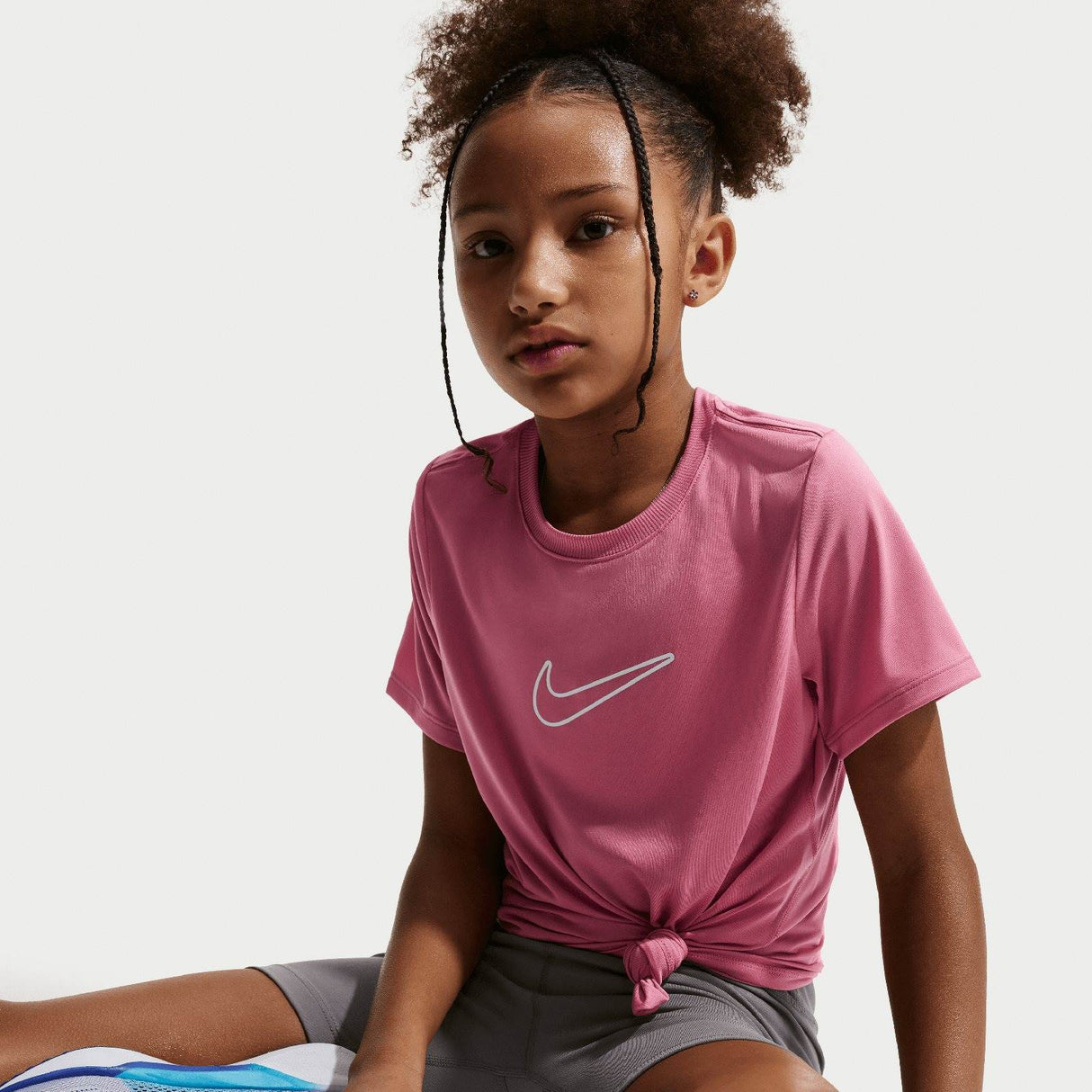 NIKE GIRLS DF ONE STD SS TOP HBR Pink