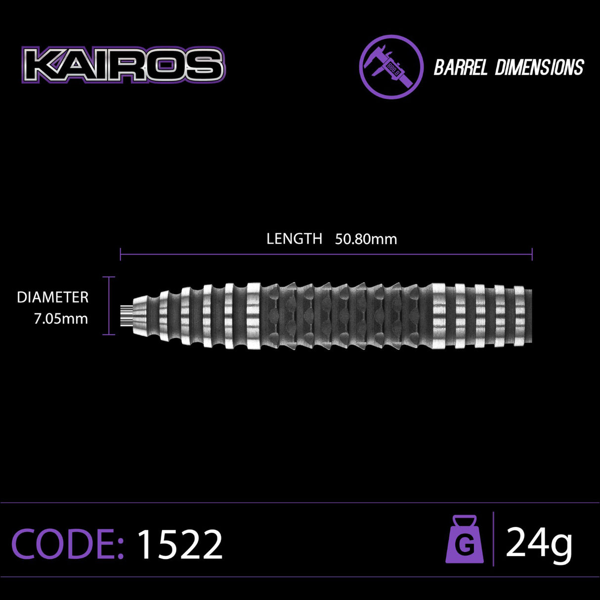 Winmau Kairos Darts 24g