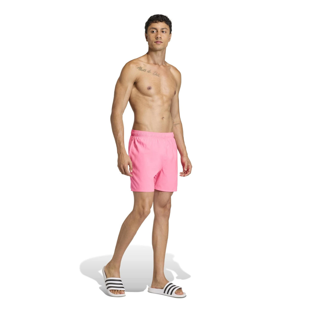 adidas Mens Essentials 5in Shorts Pink