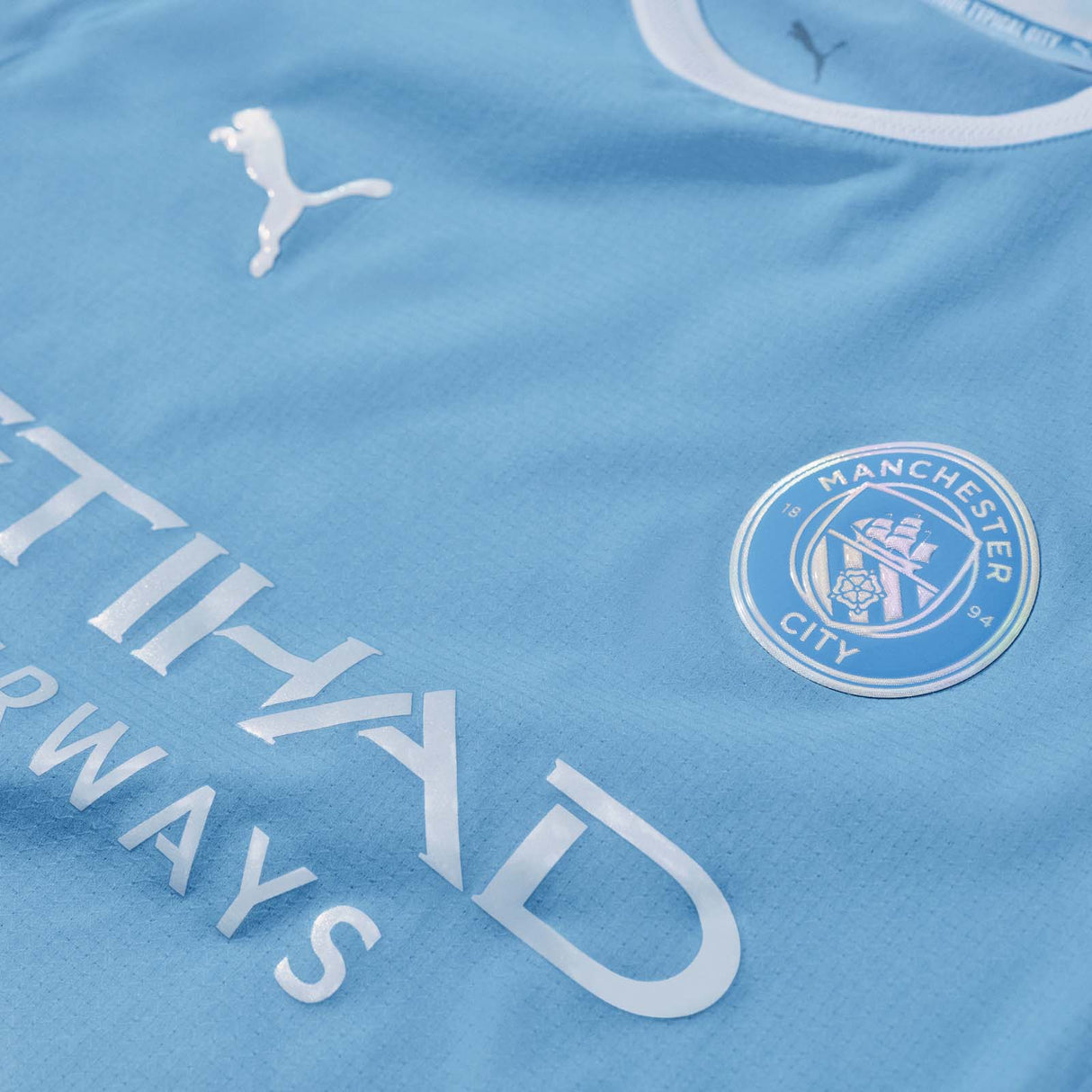 Puma MCFC 26 Kids Home Kit Blue