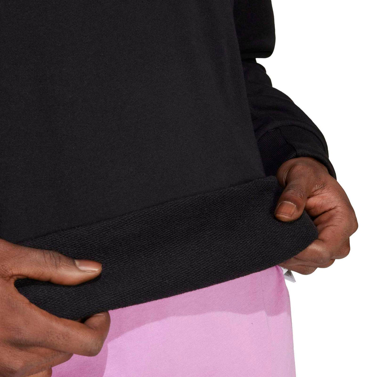 adidas Mens SZN FT Crewnck Sweatshrt Blk