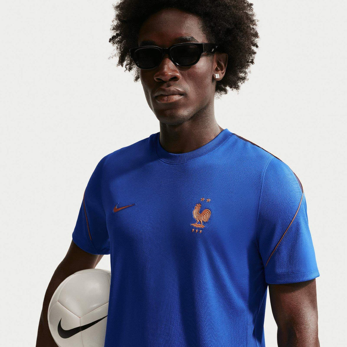 Nike France WC26 Strike Drill Tee Blue