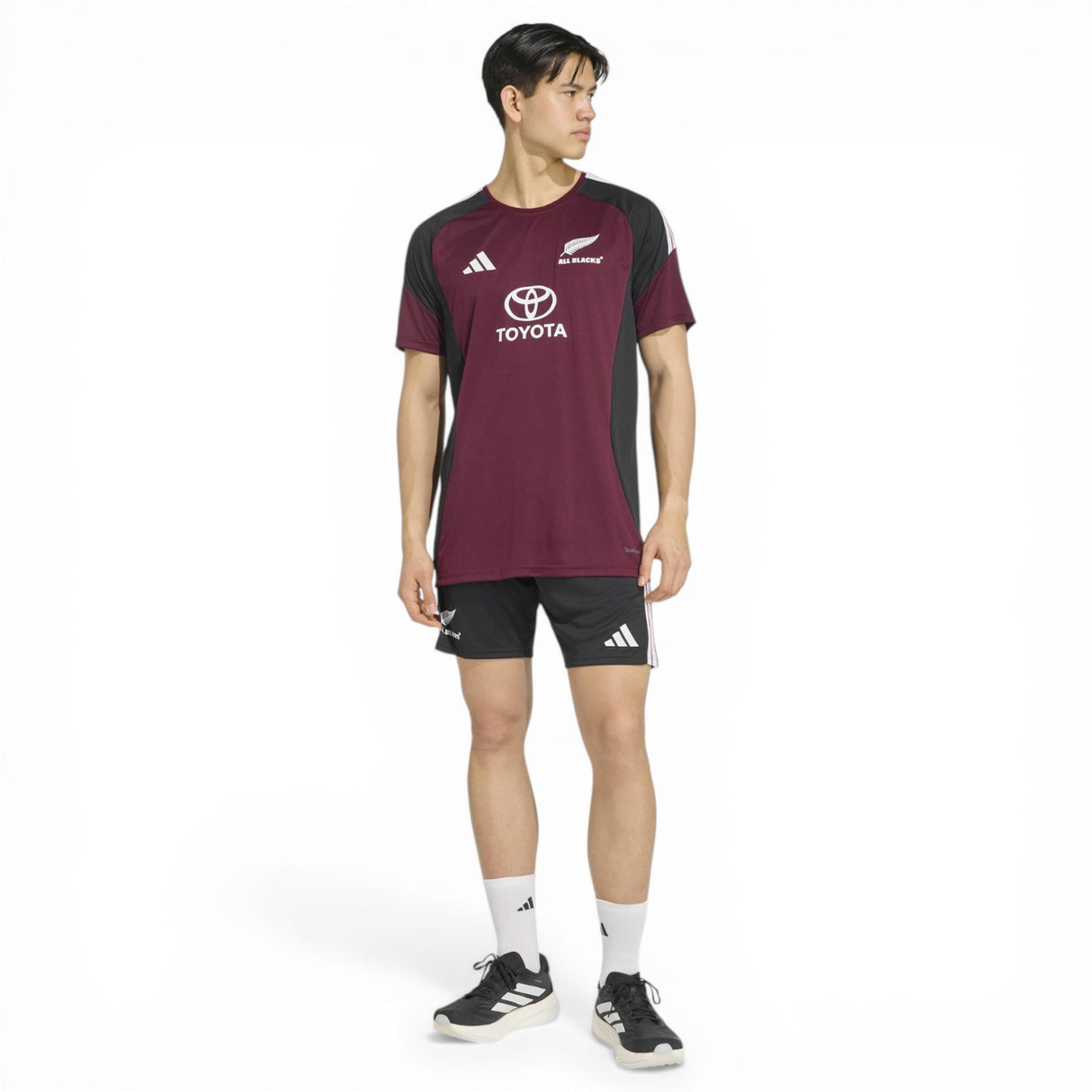 adidas All Blacks Performance Tee Maroon